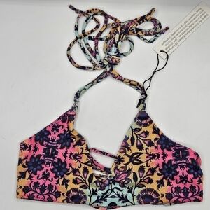 NWT Gypsy 05 swim Mosaic print bikini top only size xs